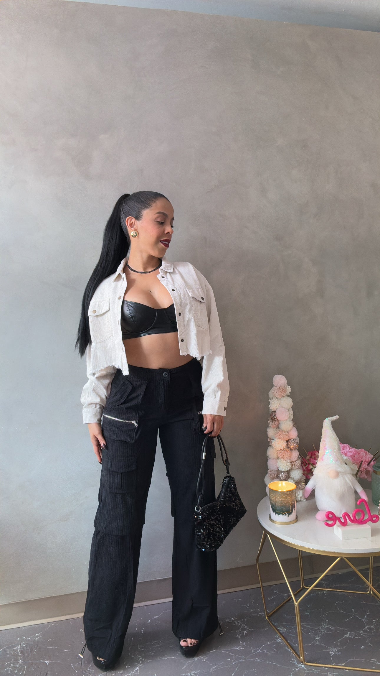 Leather Crop Top