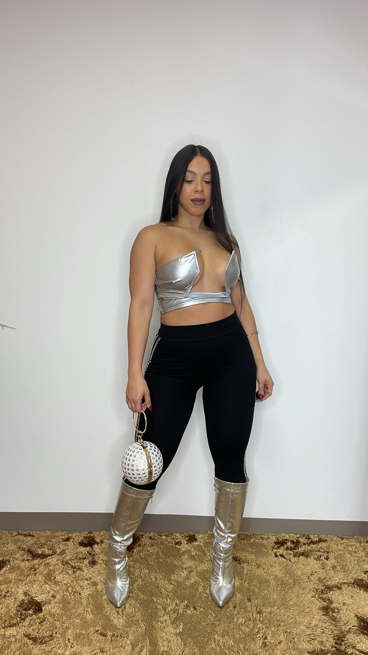 Diamond side legging