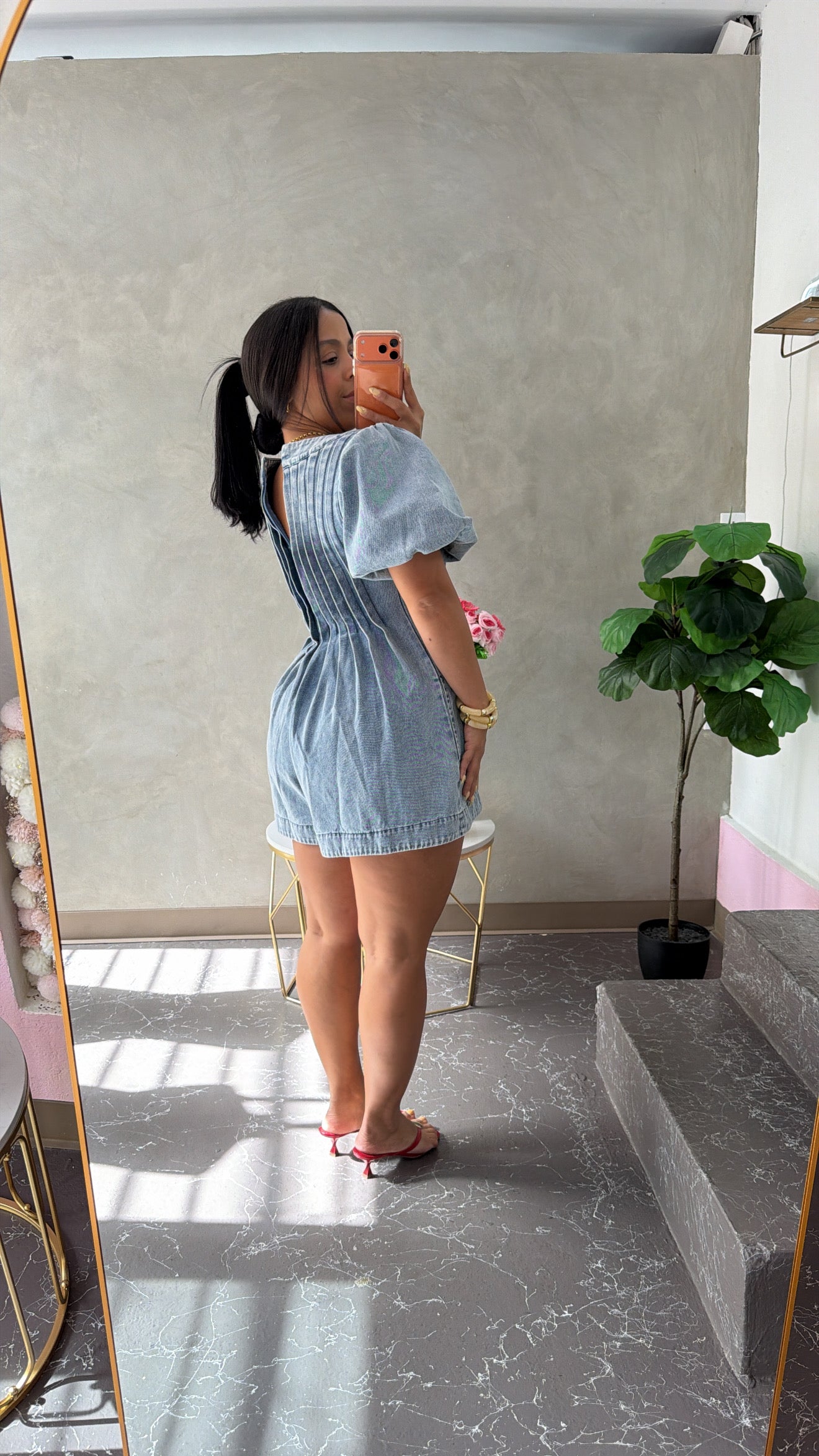 Bubble arm jumpsuit