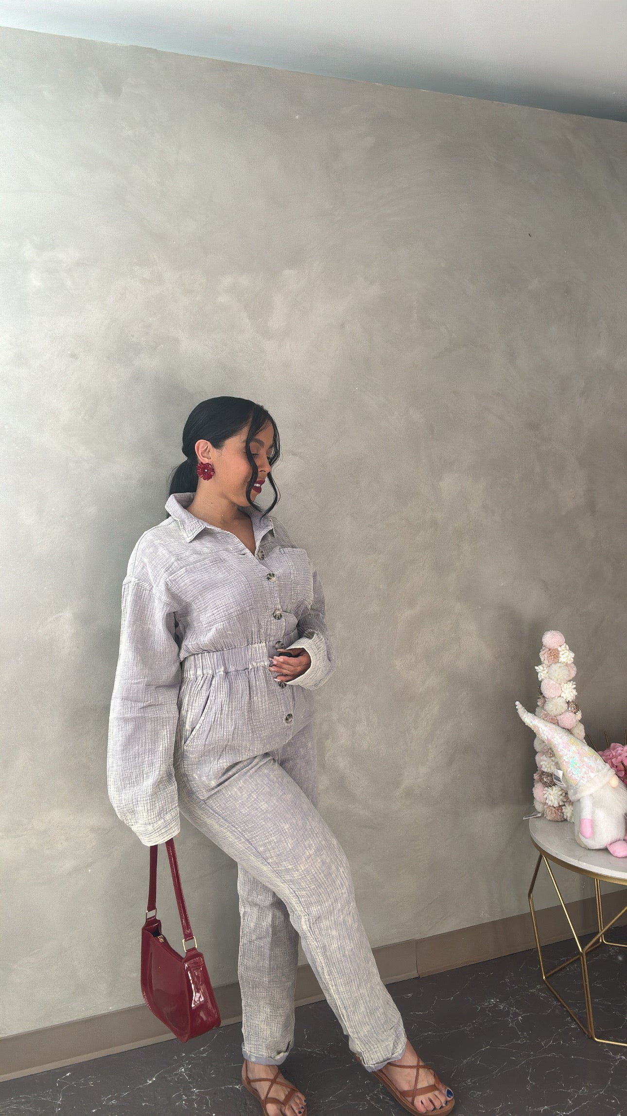 Gray Comy Jumpsuit