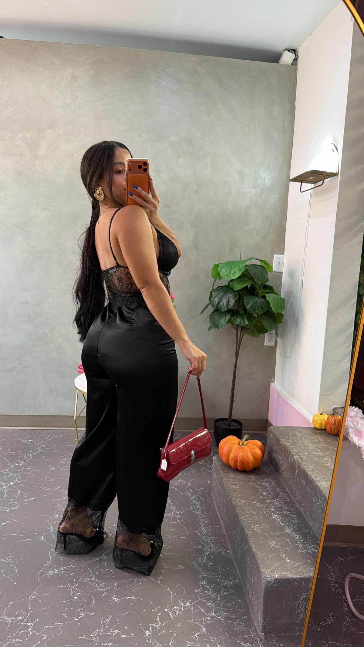 Satin & Lace Jumpsuit