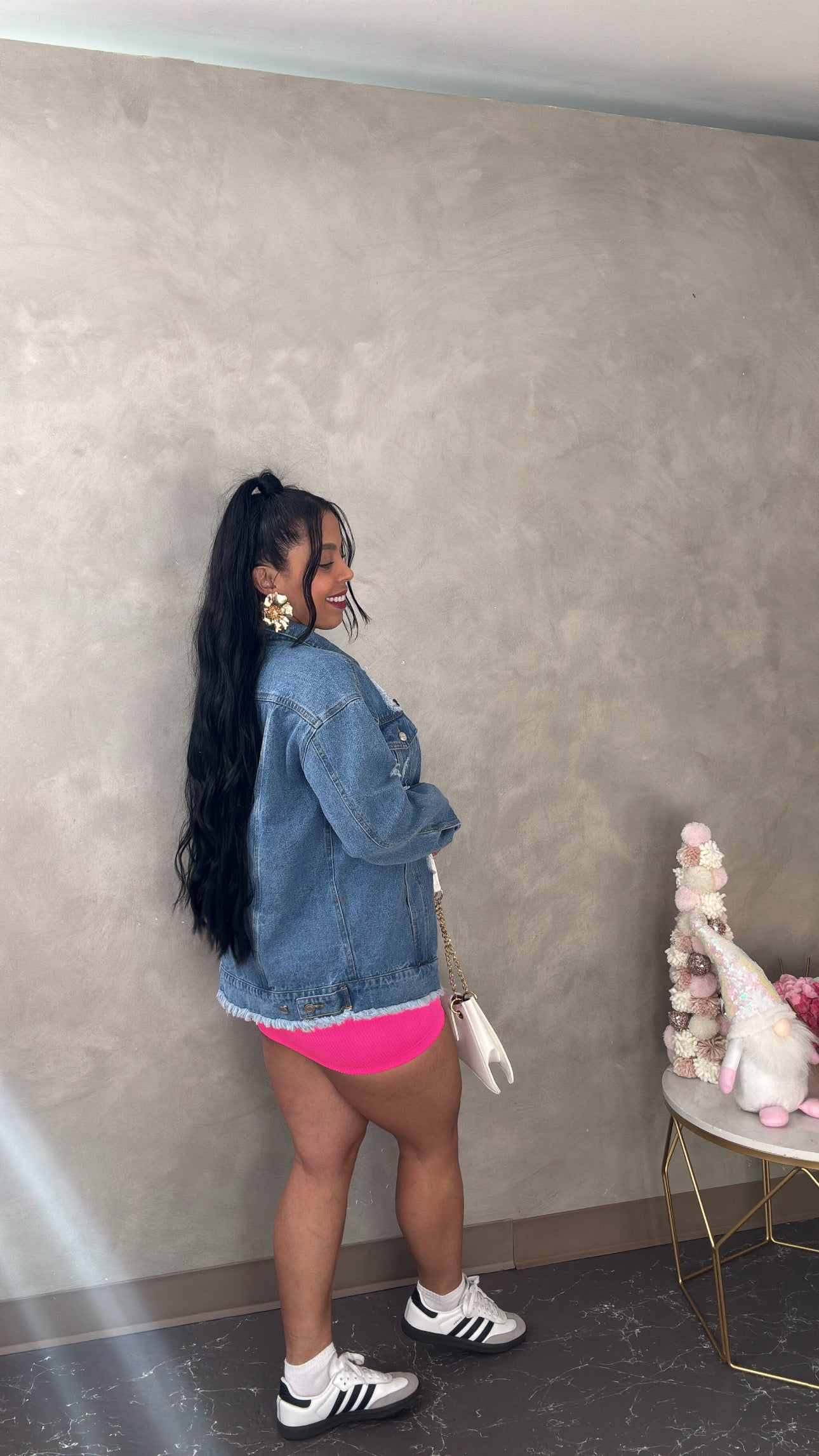 Denim long Jacket