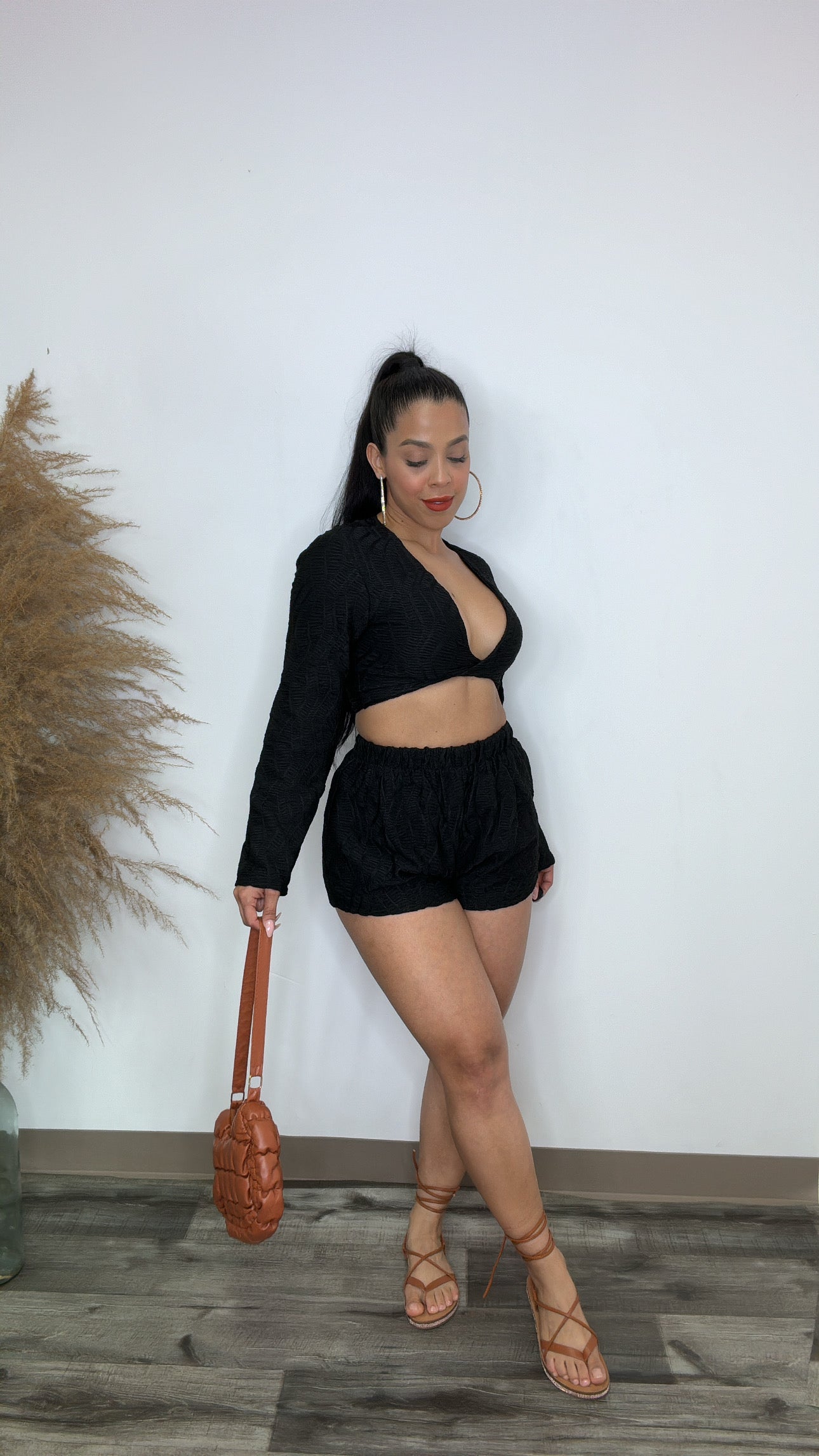 Black textured Set