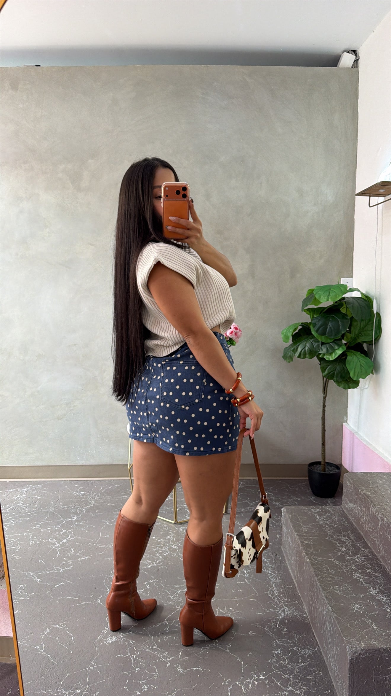 Polkadots Denin Set (incluye pant)