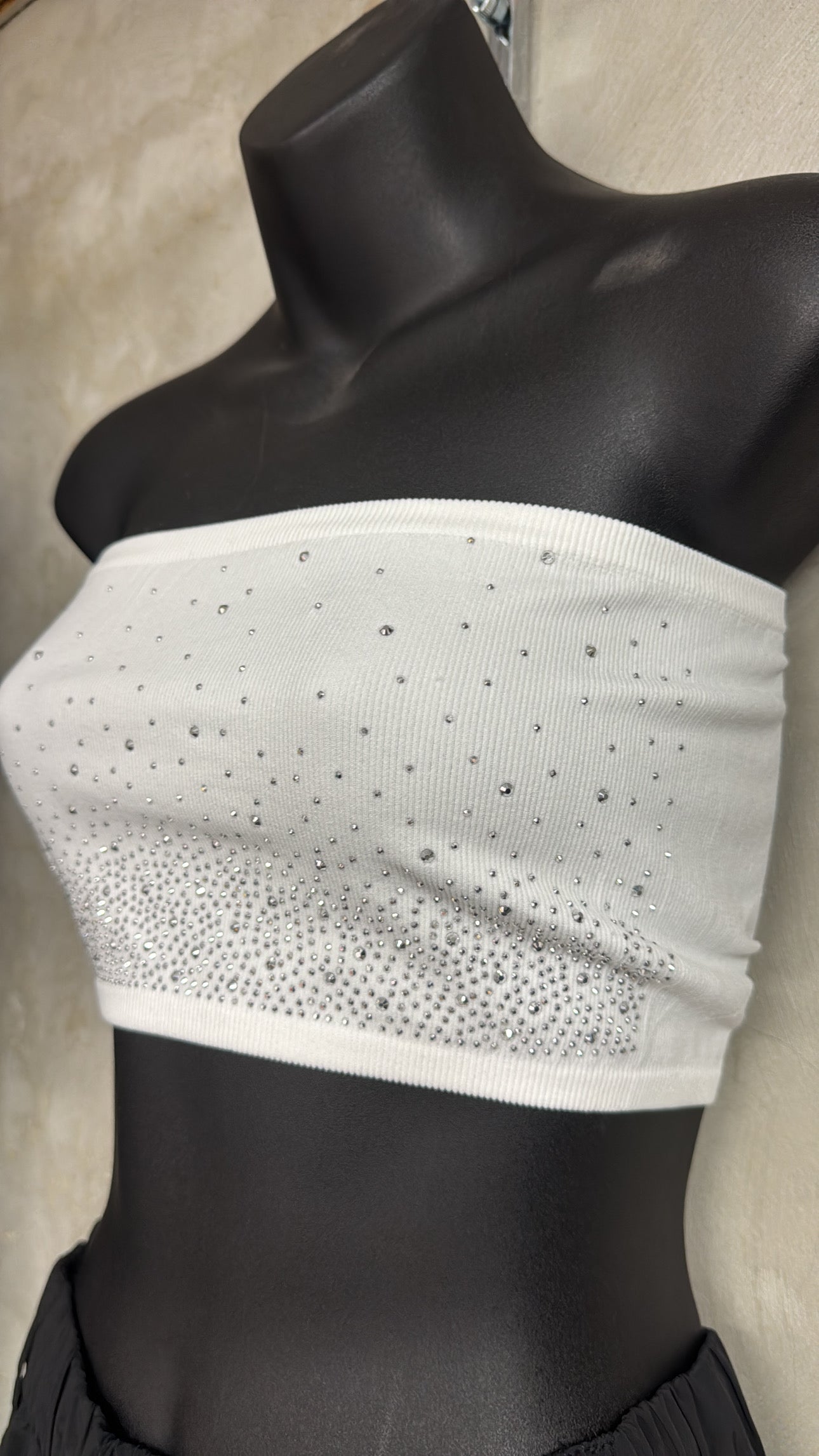 Rhinestone tube top