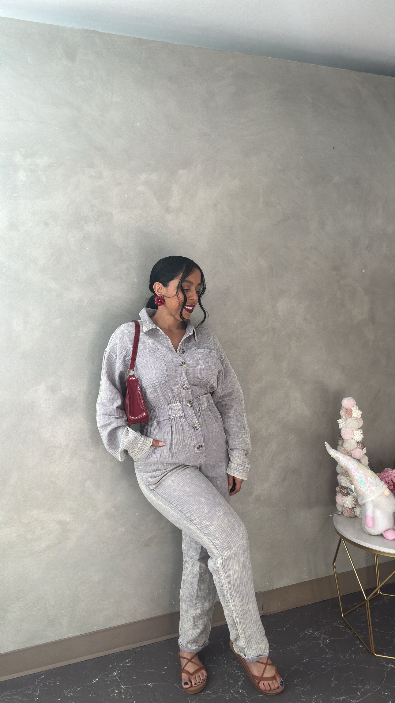 Gray Comy Jumpsuit