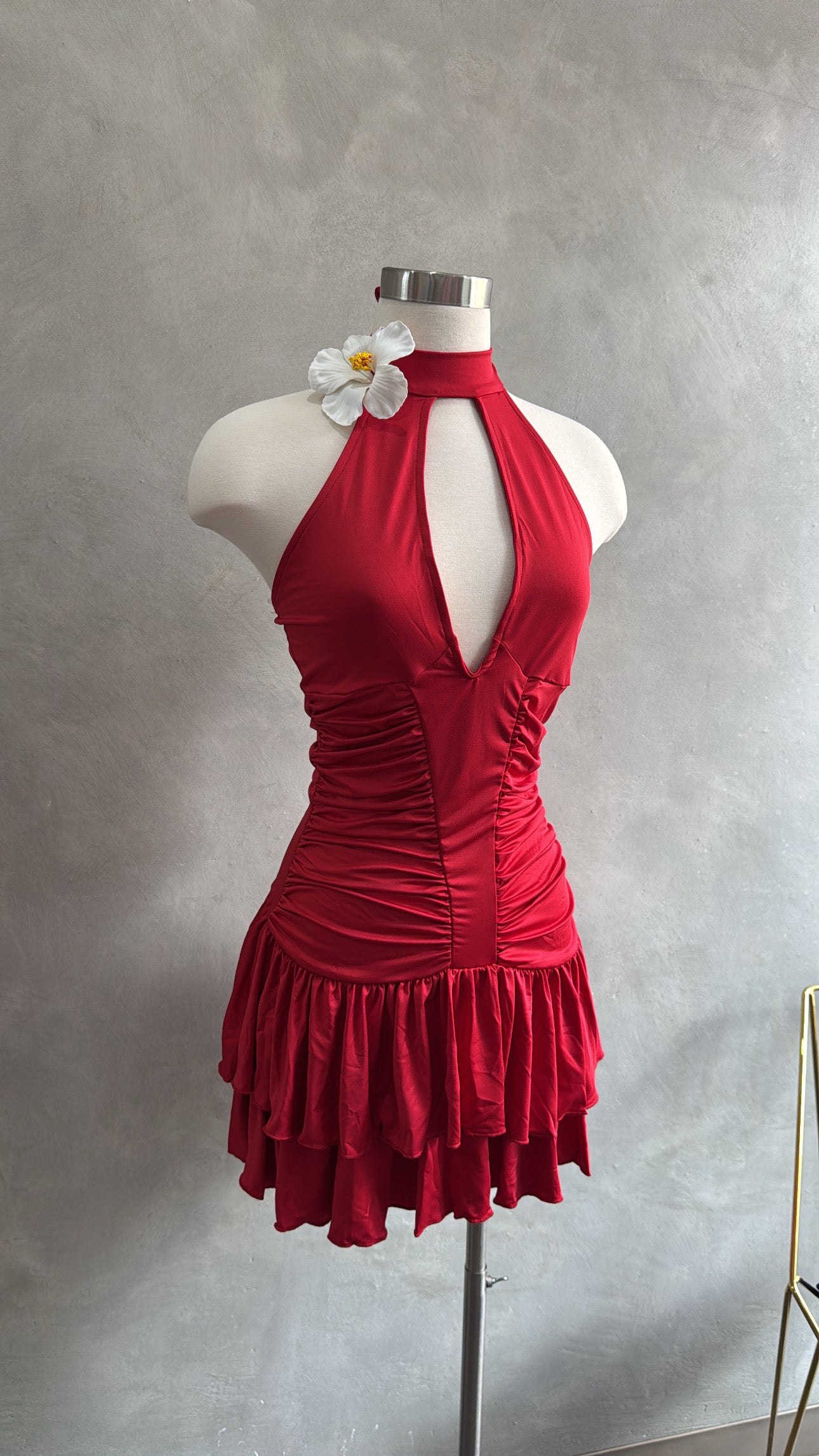 Red Ruffle Dress