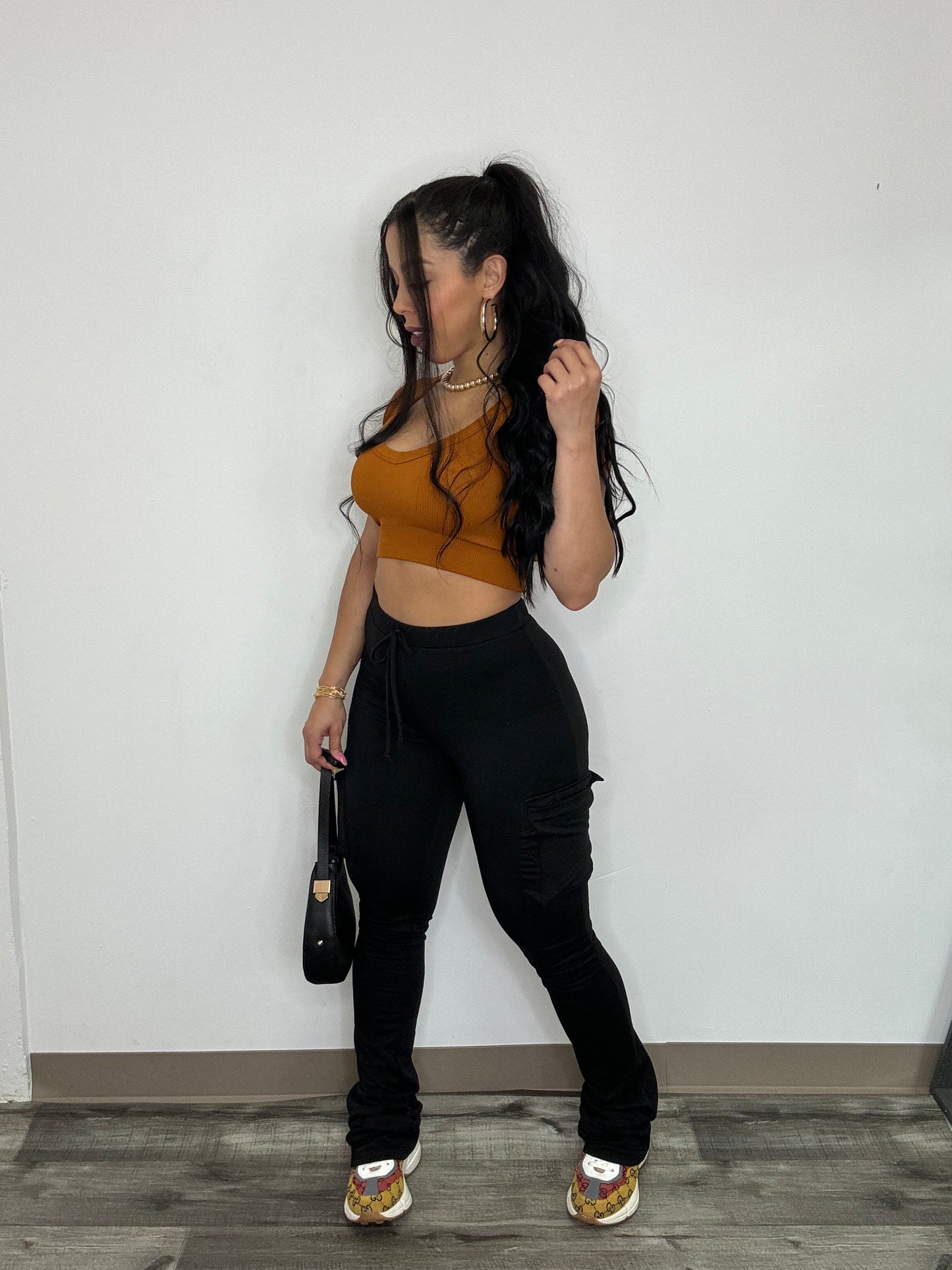 Drawstring Cargo Pants