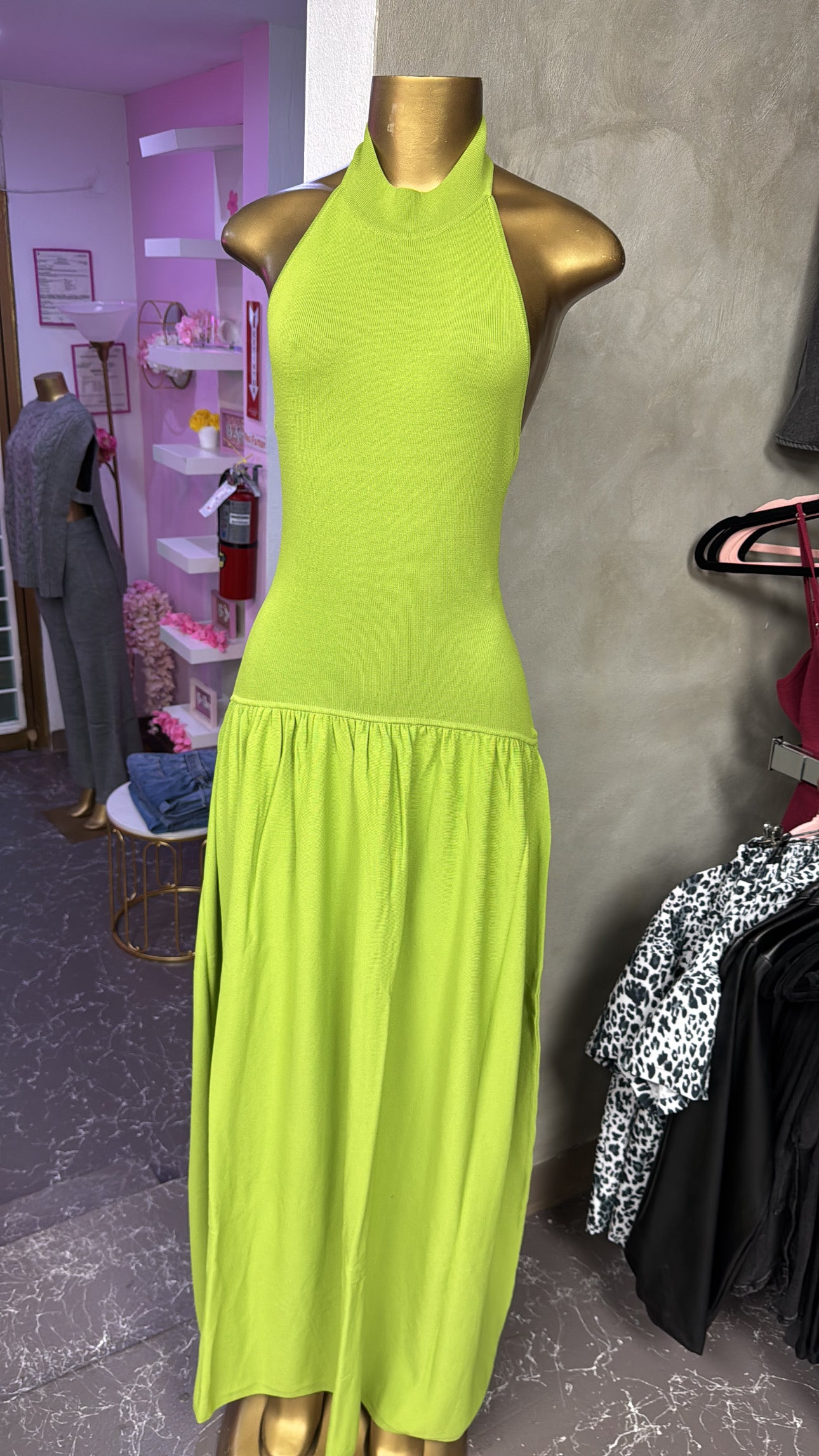 Lime Maxi Dress