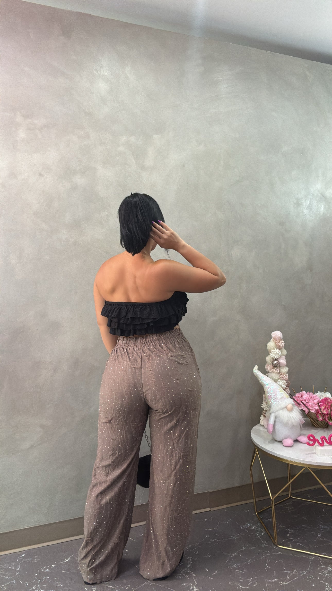 Rhinestone Lounge Pant (2 colors)