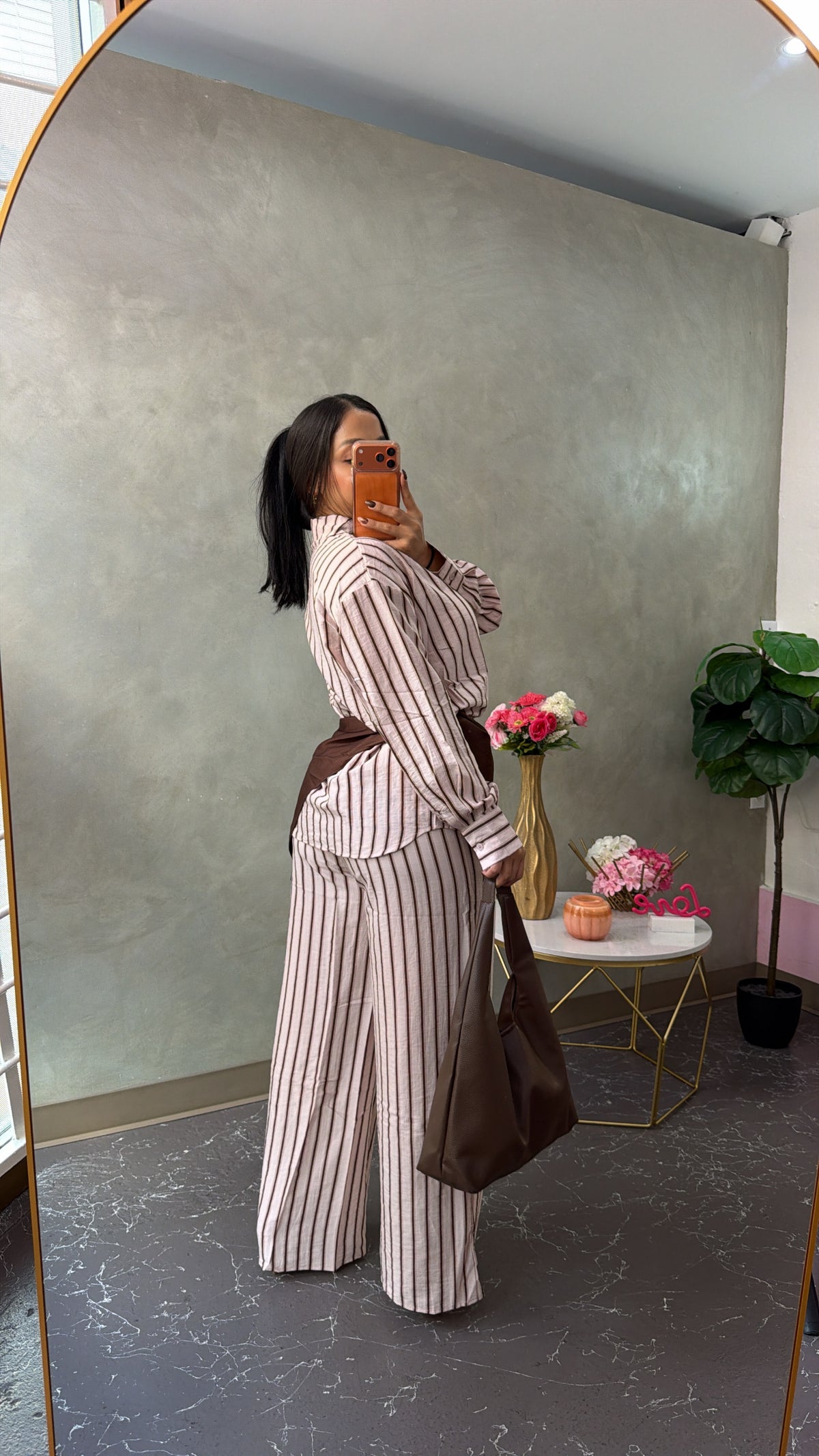 Pink/brown 3 piece set