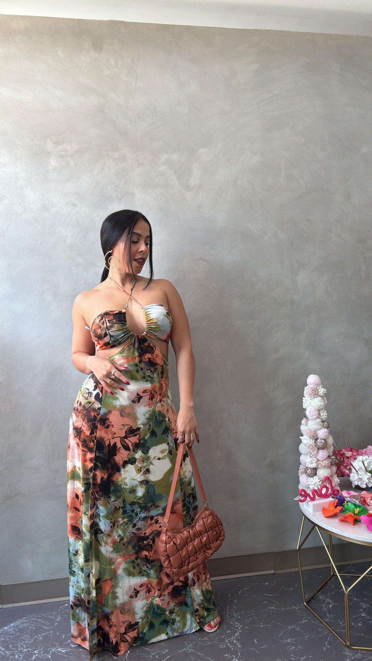 Autumn cutout maxi