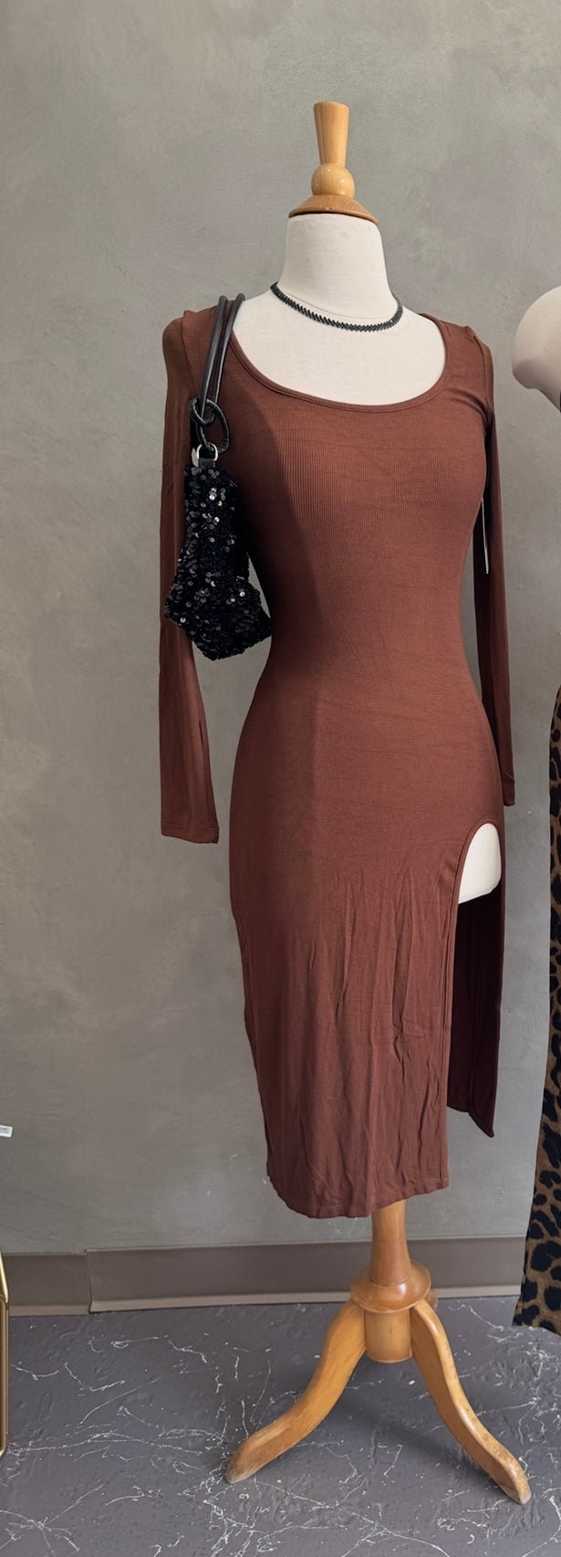Autumn midi dress