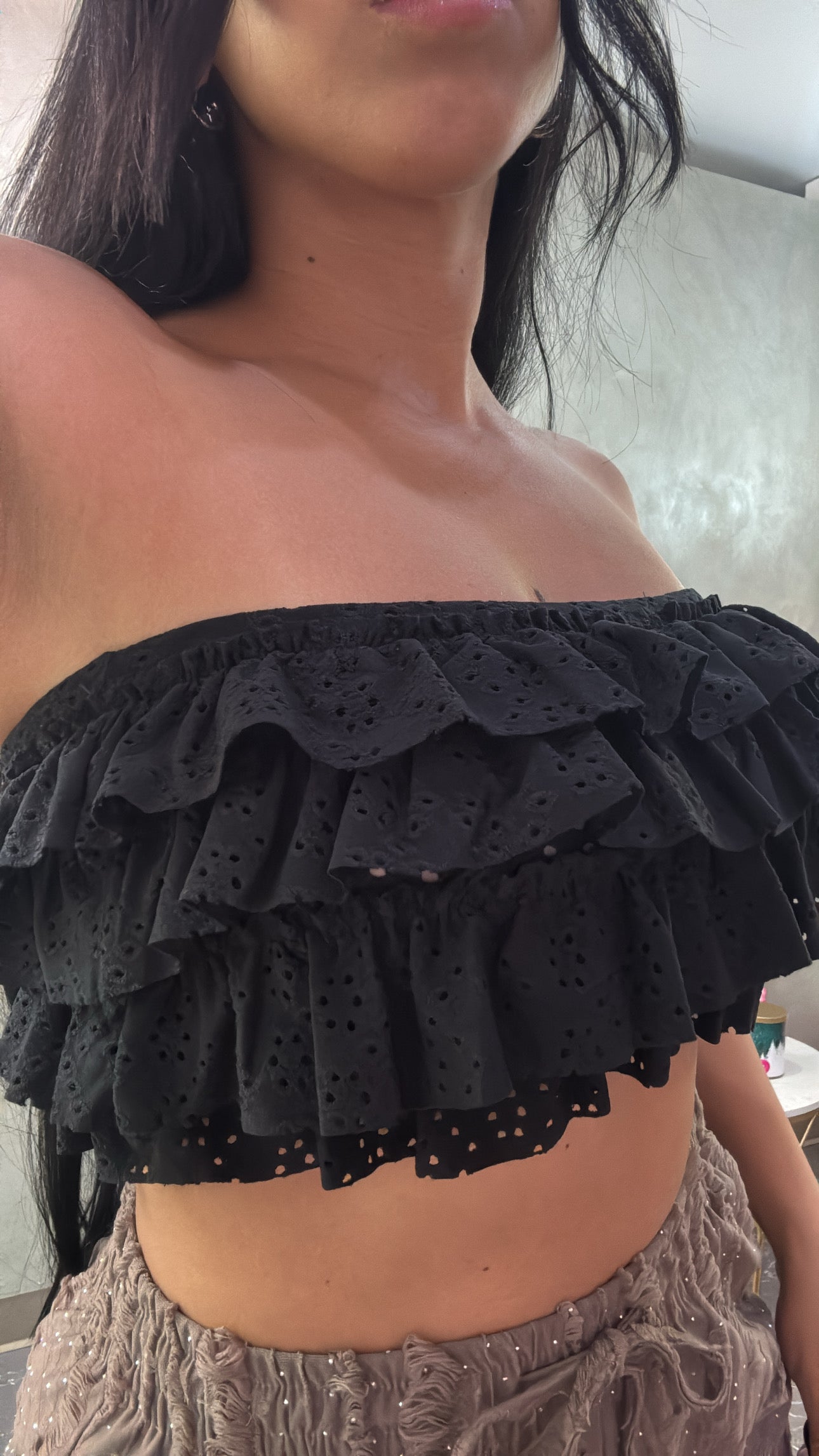 Ruffle tube top (3 colors)