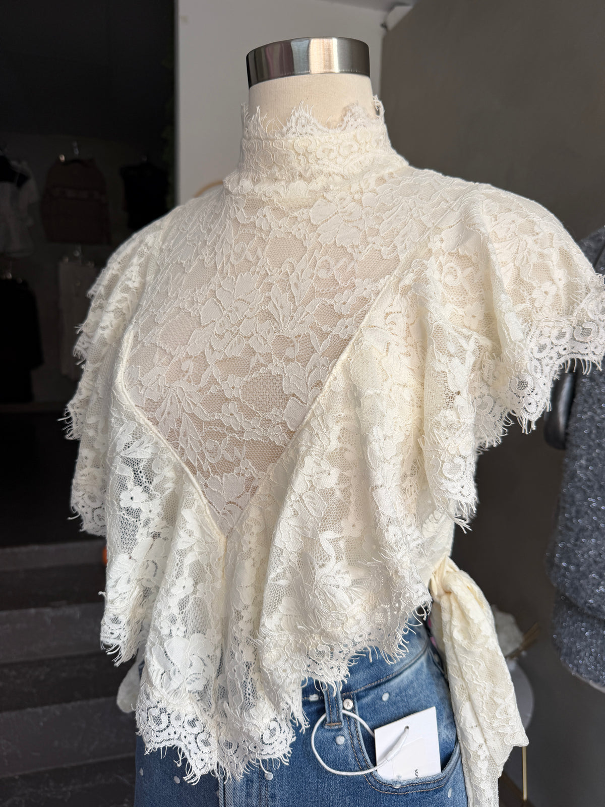 Ivory Lace Top