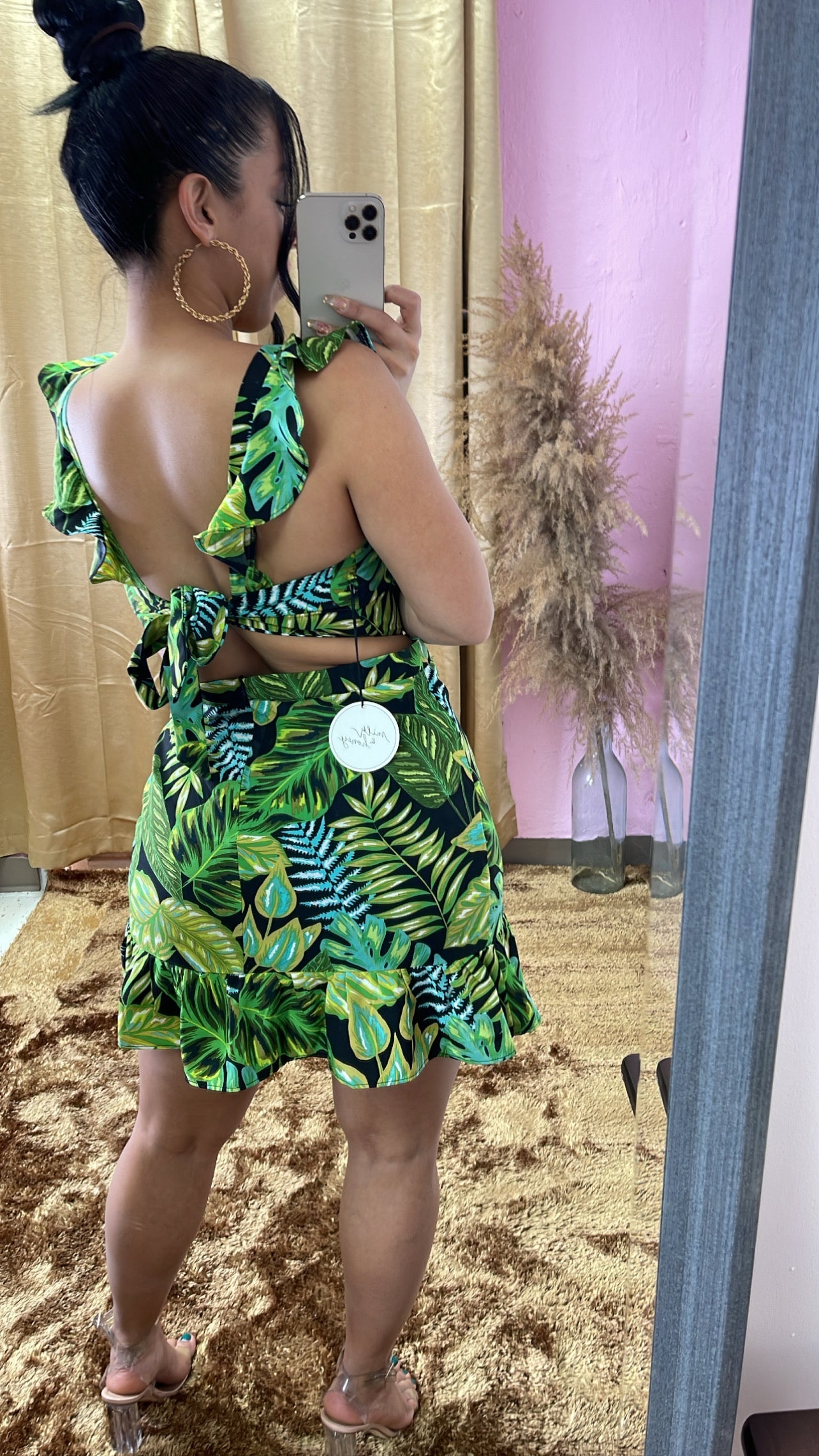 Green Sleeves Dress