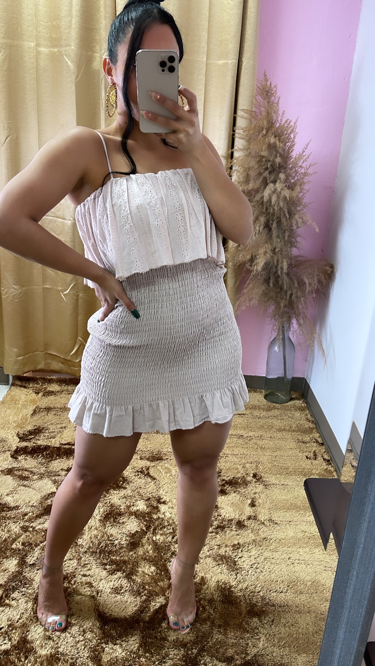 Eyelet dress