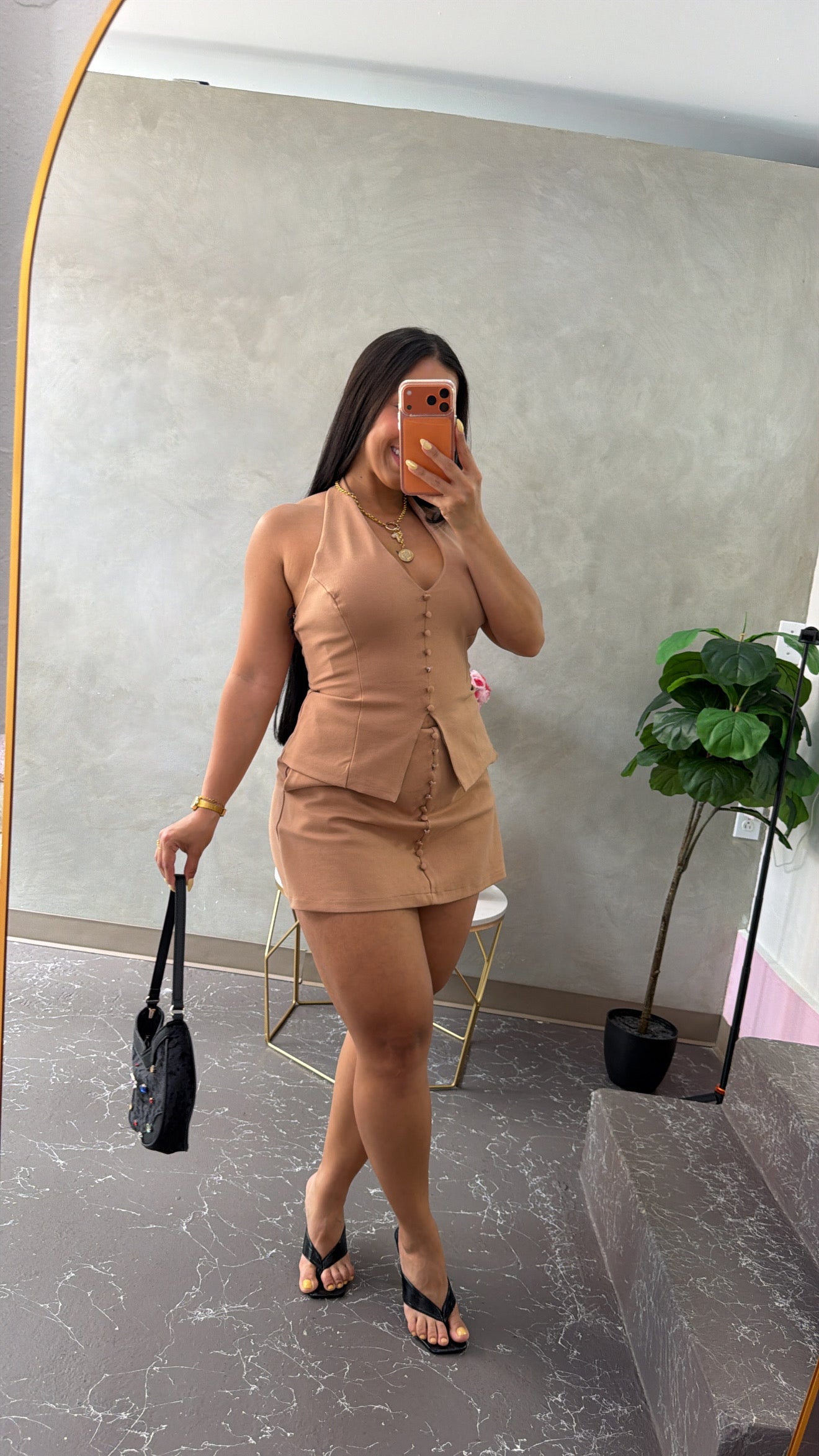 Vest Skirtpant Set