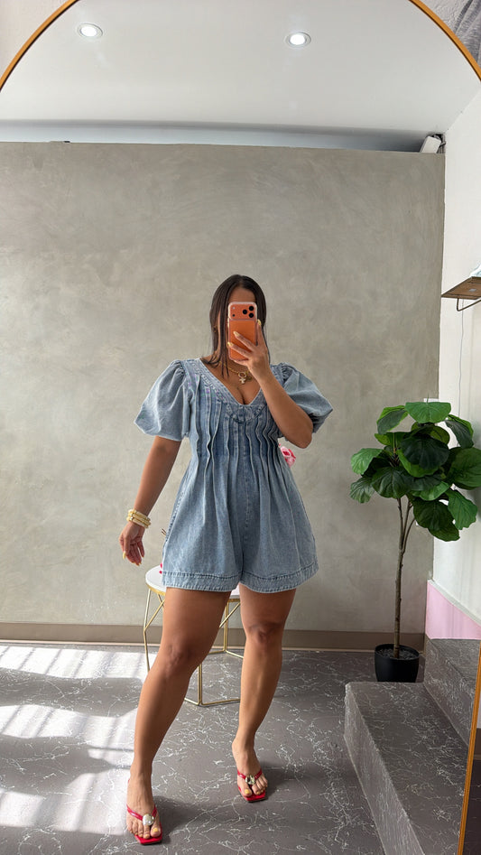 Bubble arm jumpsuit
