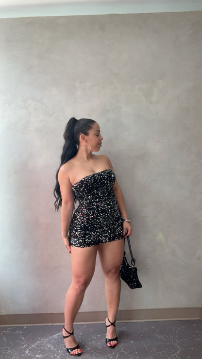 Tube Sequin Dress(2 colors)