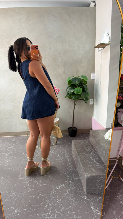 Denim Trapez Set