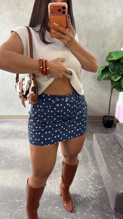 Polkadots Denin Set (incluye pant)