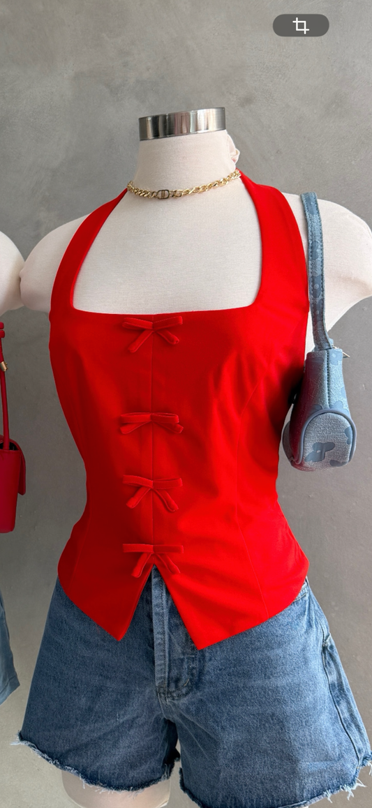 Red Vest Top