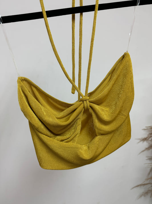 Mustard Crop Top