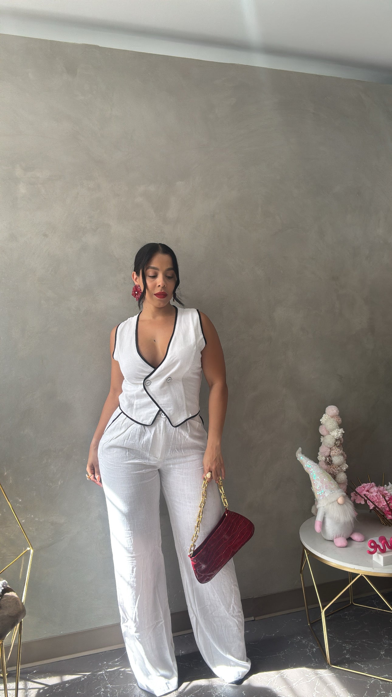 Black & White Linen Set