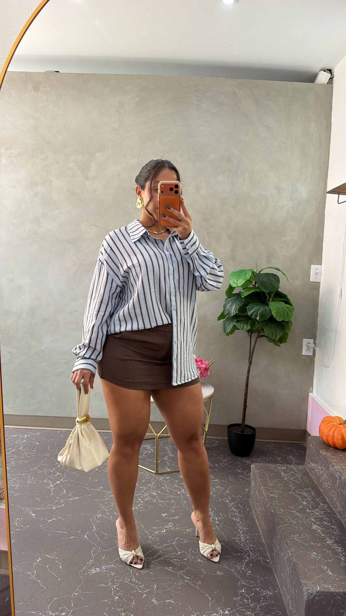 Chocolate diamond mini Skirt