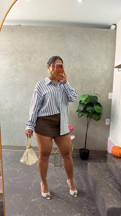 Chocolate diamond mini Skirt