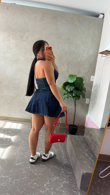 Denim Skirt Set