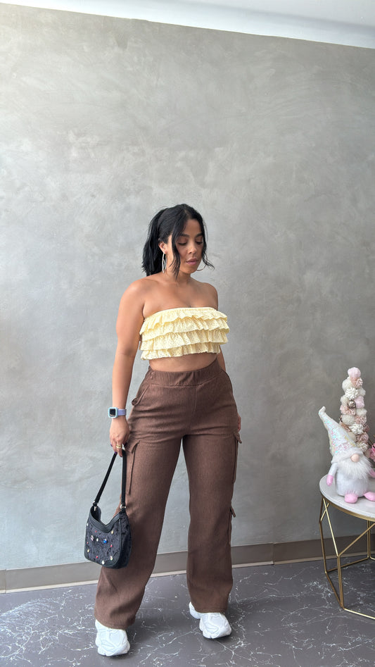 Brown Cordoroy Pant