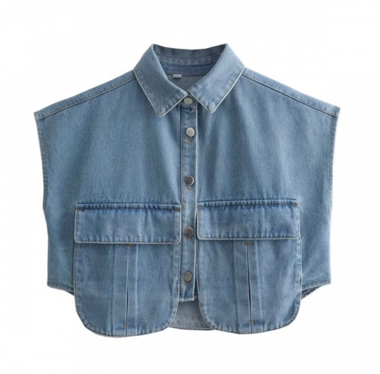 Denim Cargo Top