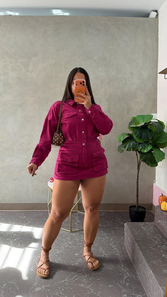 Magenta romper