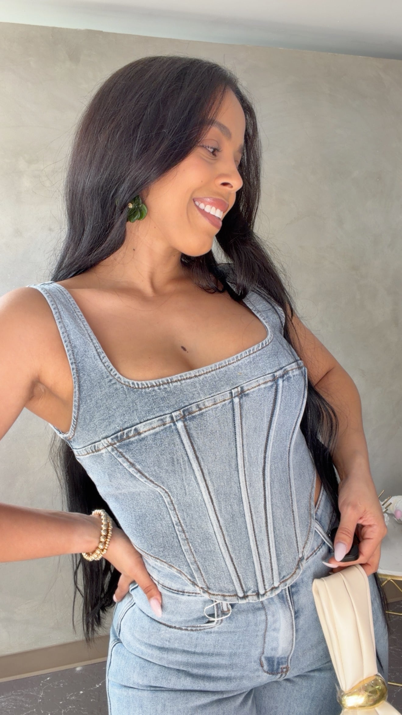Demin Corset