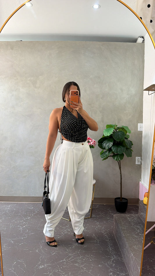 White aladino pant