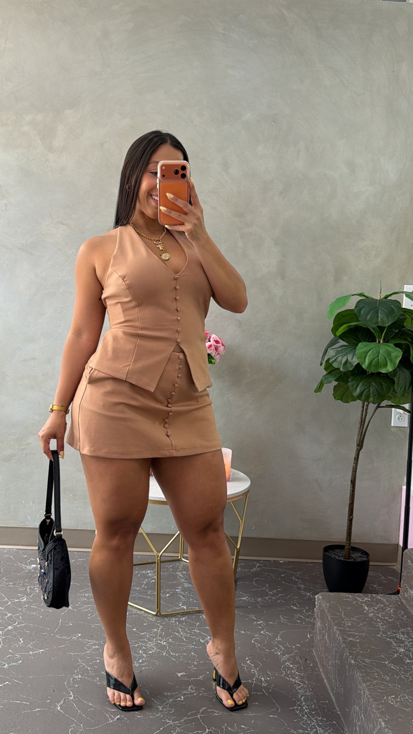 Vest Skirtpant Set
