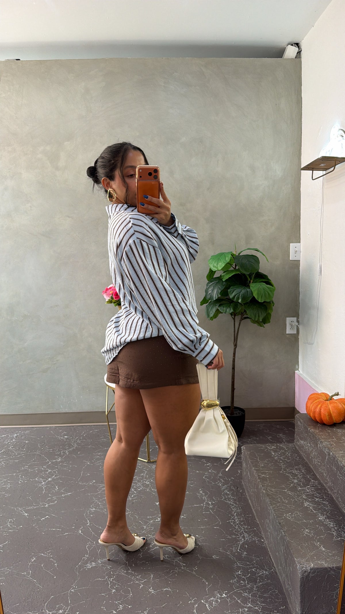 Chocolate diamond mini Skirt