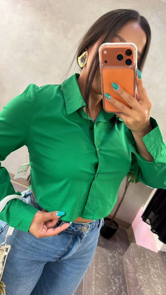 Green Openback Top
