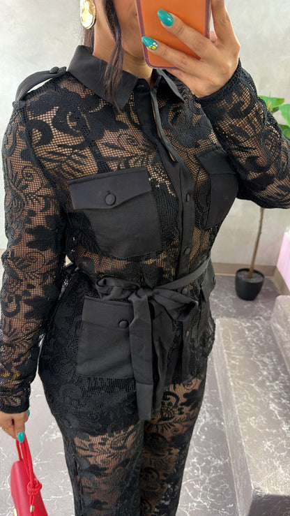 Black See Throu Set