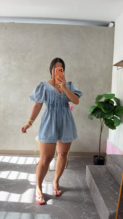 Bubble arm jumpsuit