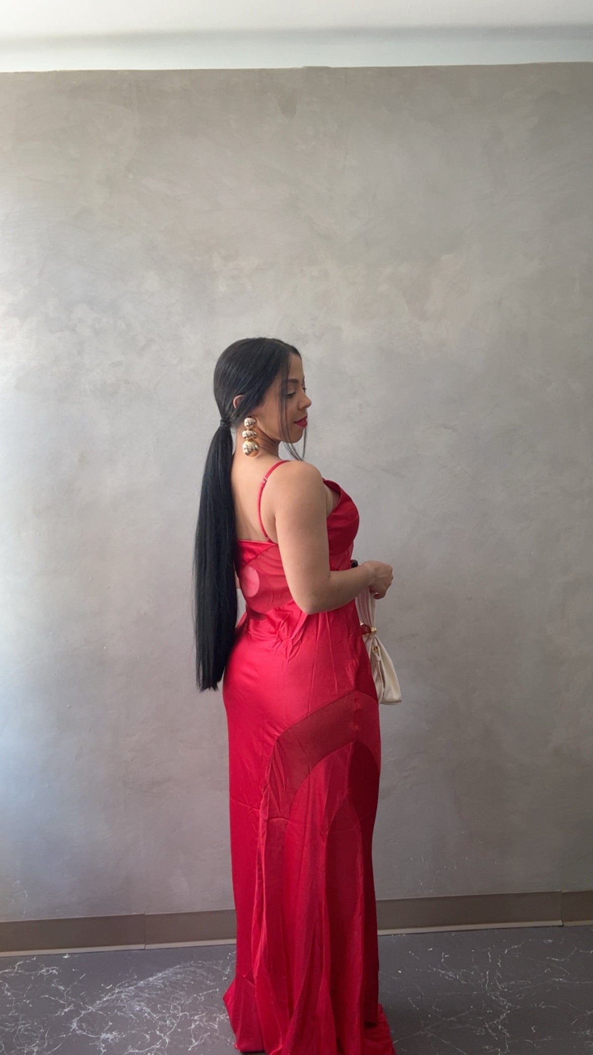 Satin Maxi Dress