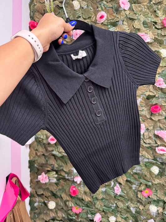 Polo basic top (2 colors)
