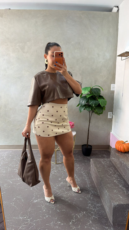 Polkadot Skort