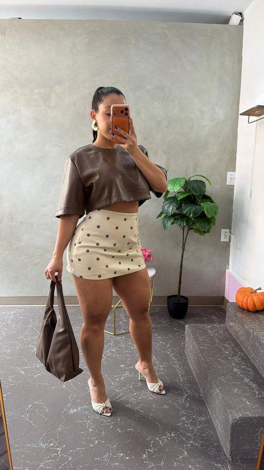 Polkadot Skort