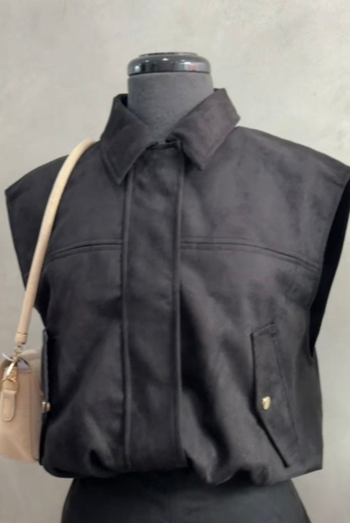 Suede Vest Jacket