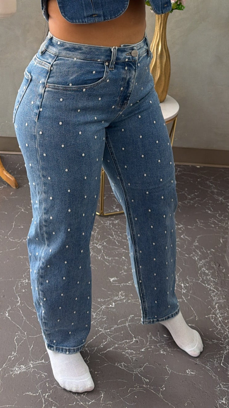 Mini Polkadots Barrel Jean