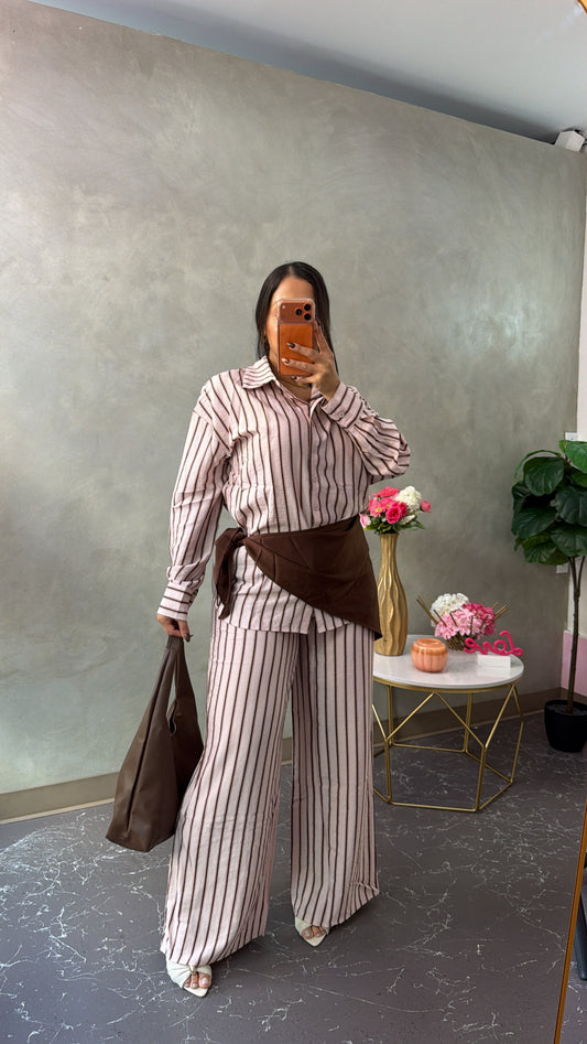 Pink/brown 3 piece set
