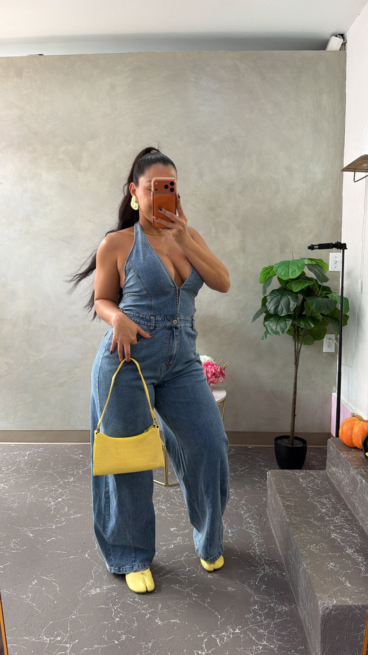 V deep Jumpsuit